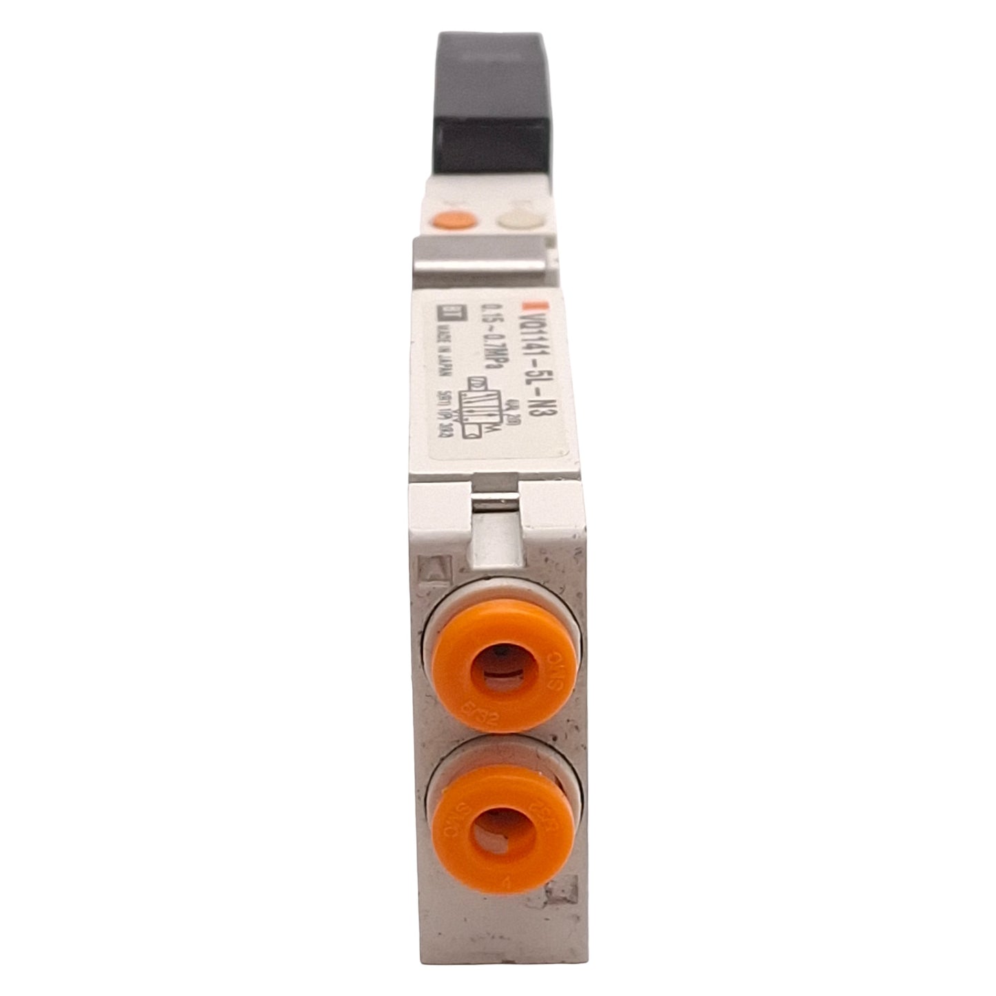 Used SMC VQ1141-5L-N3 Solenoid Valve 2-Position Single, ø5/32in One-Touch, 24VDC Coil