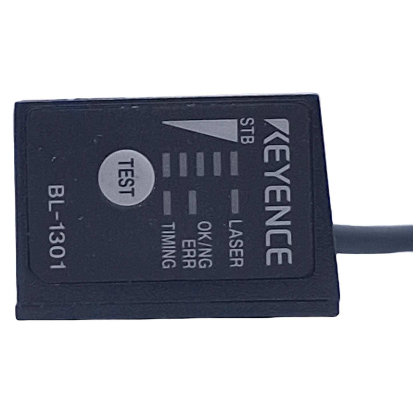 Used Keyence BL-1301 Compact Digital Laser Barcode Reader Scanner, NPN, 500mm, 24VDC