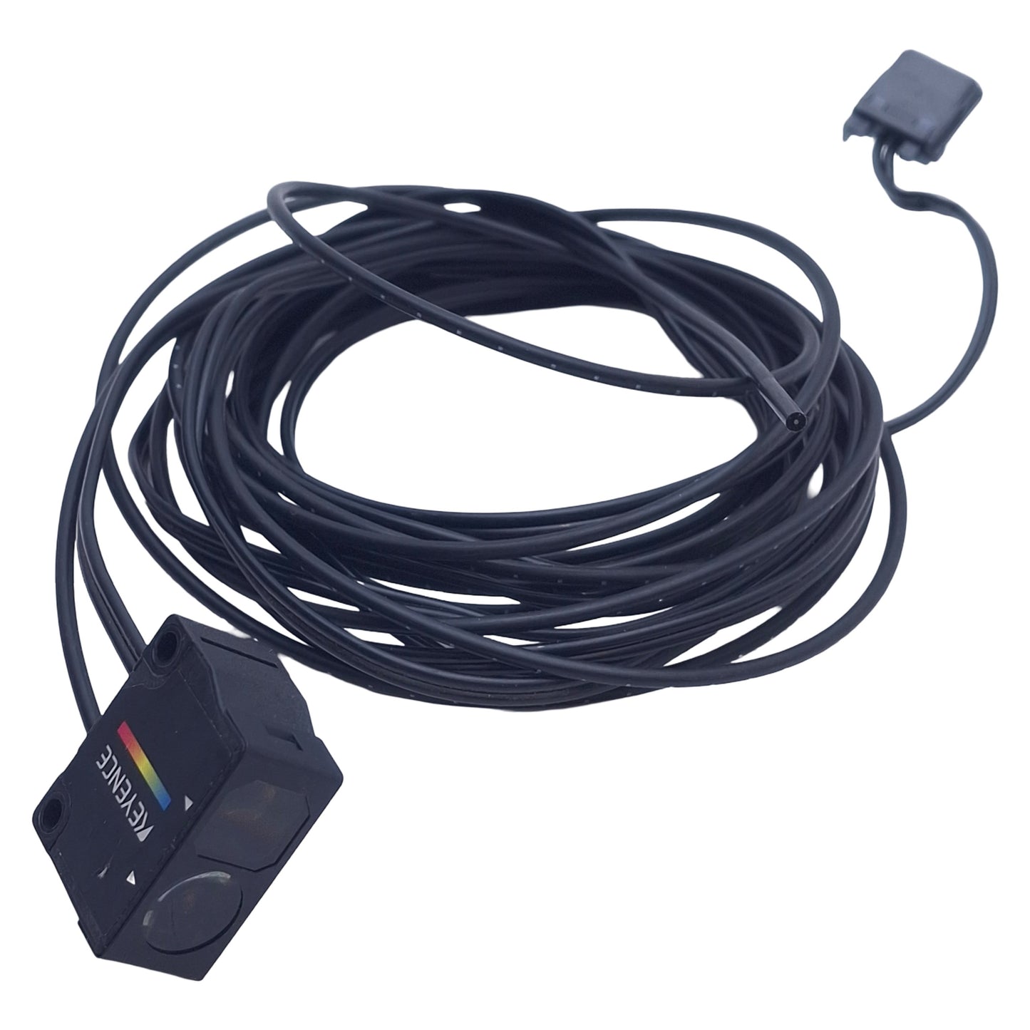 Used Keyence CZ-H37S Fiber Optic Sensor Head, RGB LED Light Source, 11-20mm Detection