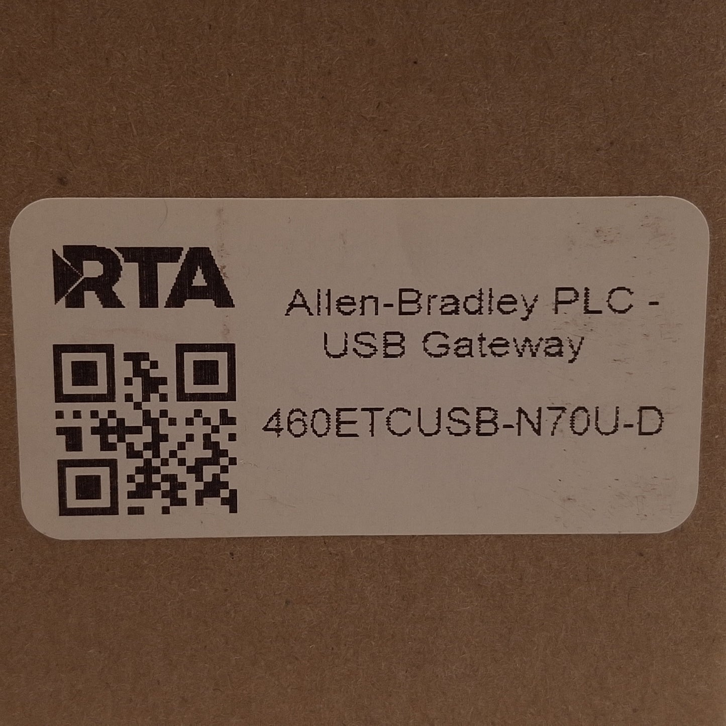 New RTA 460ETCUSB-N70U-D Allen Bradley PLC to USB Gateway, 8-28VDC, DIN Rail