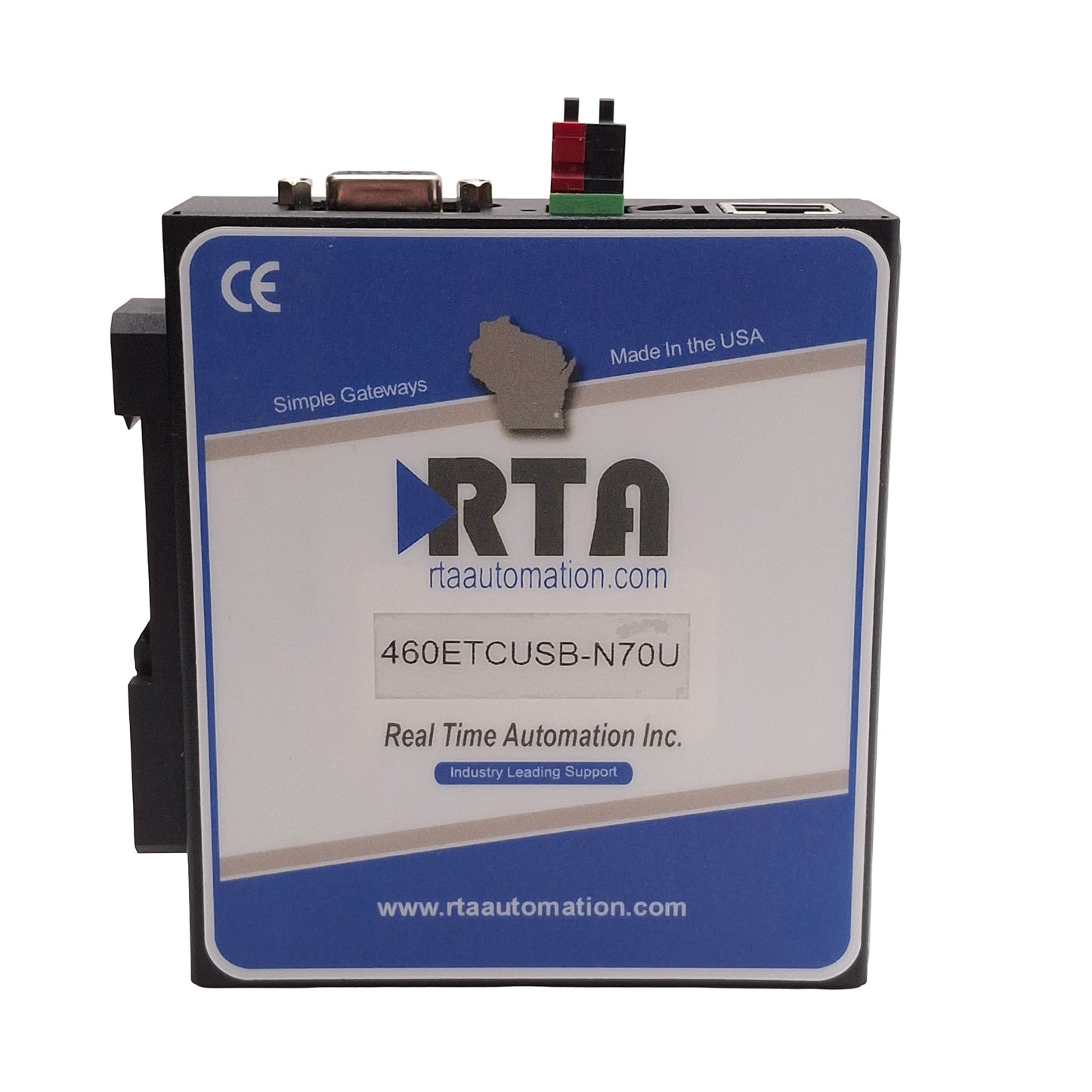 New RTA 460ETCUSB-N70U-D Allen Bradley PLC to USB Gateway, 8-28VDC, DIN Rail
