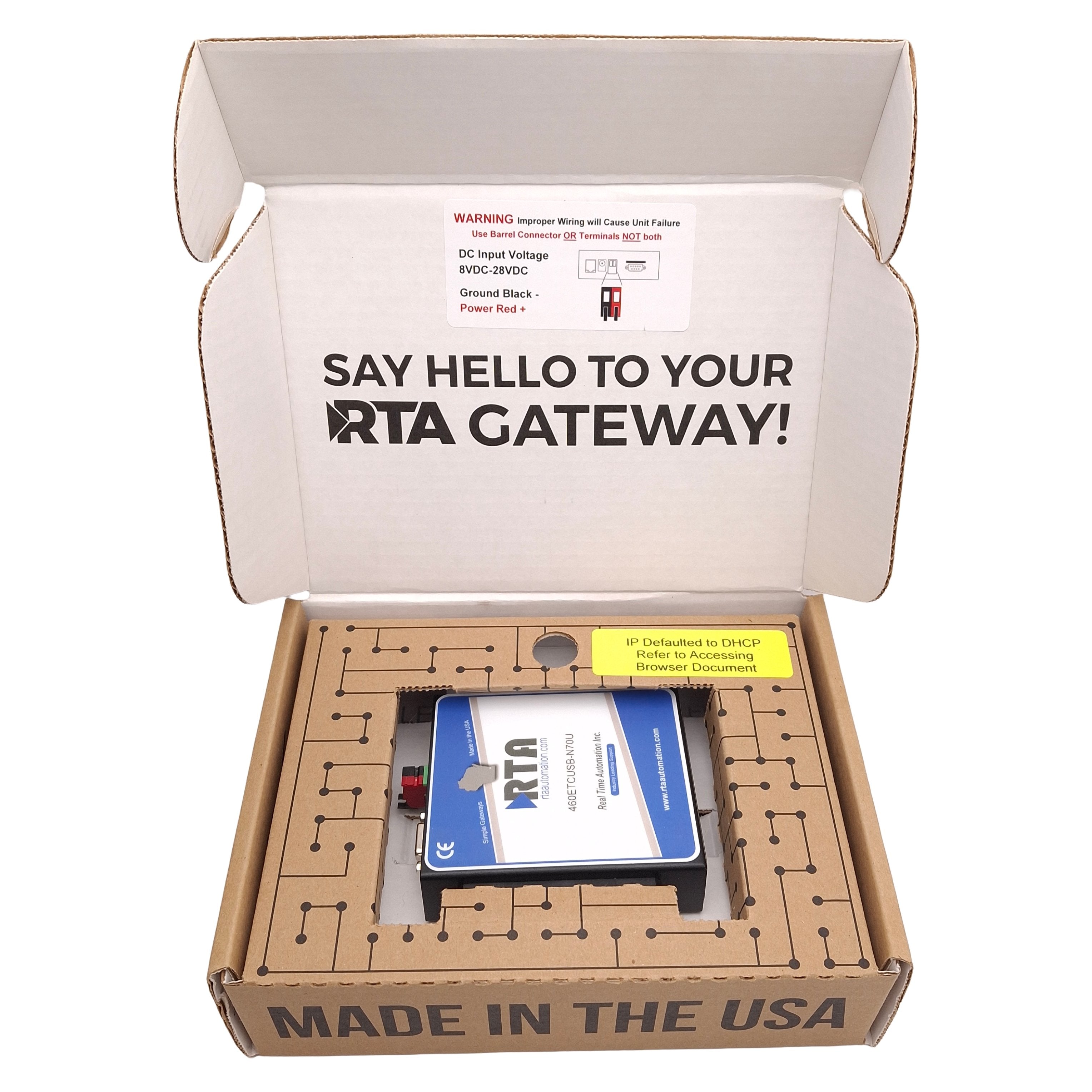 RTA 460ETCUSB-N70U-D Allen Bradley PLC to USB Gateway, 8-28VDC, DIN Ra ...