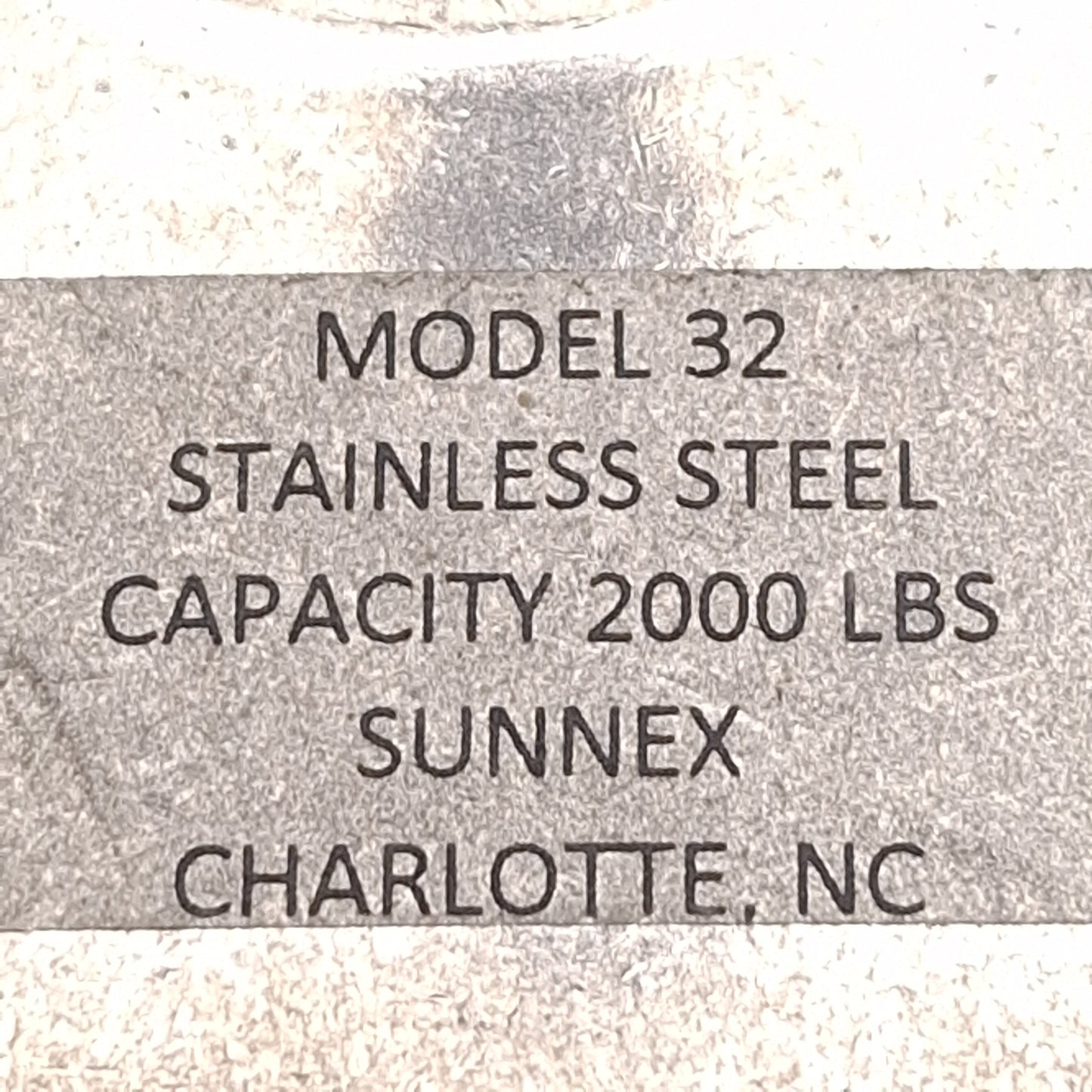New – Open box Lot of 2 Sunnex Model 32 Stainless Steel Leveling Feet, 5/8in-11 x 6in, 2000lbs