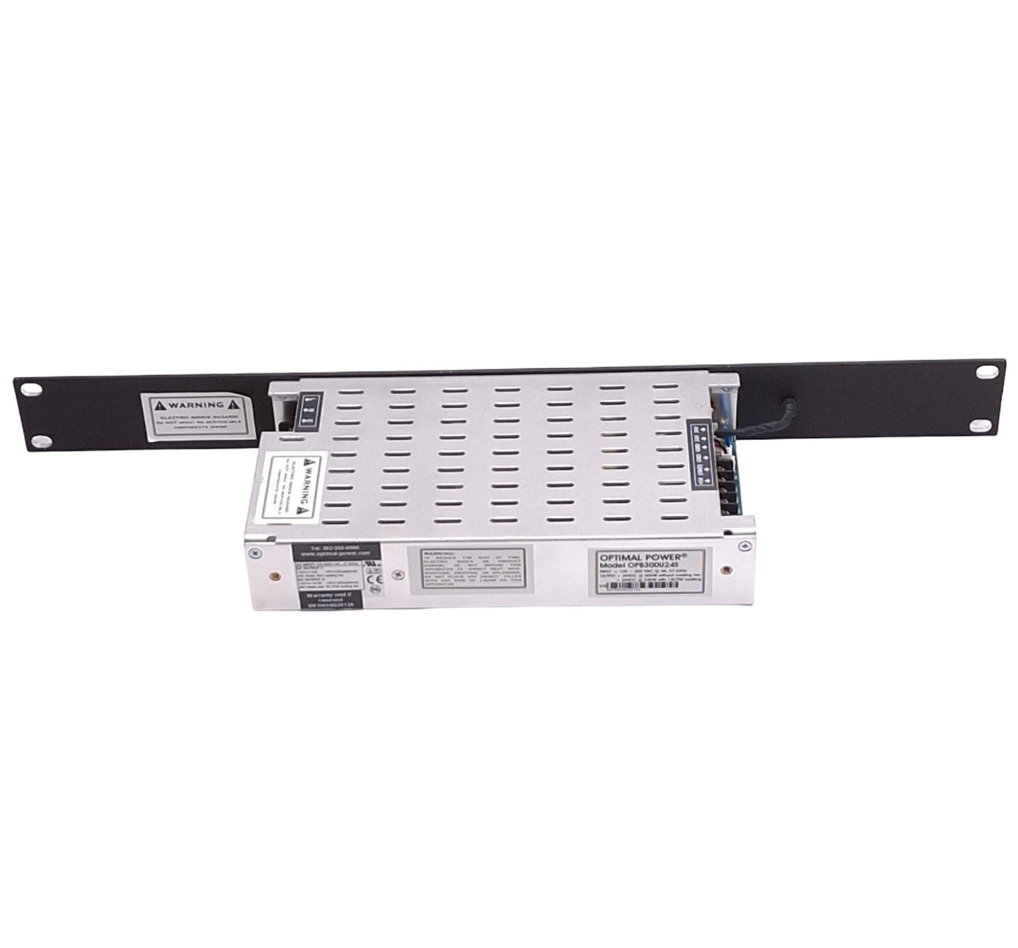 Used Optimal Power OPB300U24S Power Supply, 100-250VAC In, 24VDC Out, 350W, 1U Rack