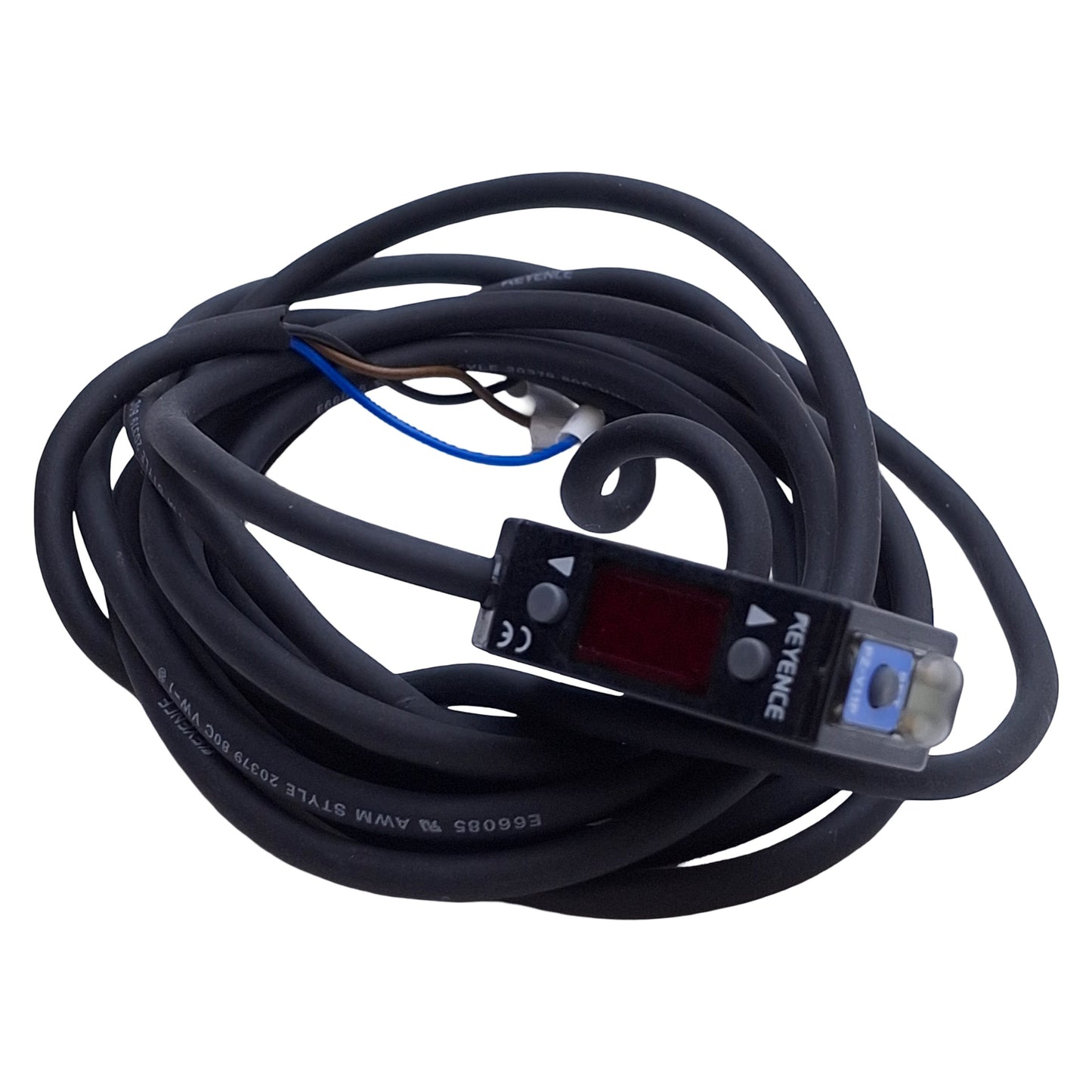 Used Keyence PZ-V11P Photoelectric Sensor PNP, 5-100mm Range, 12-24VDC, 3-Digit LED