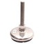 Used Lot of 2 Sunnex Model 32 Stainless Steel Leveling Feet, 5/8in-11 x 4in, 2000lbs