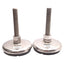 Used Lot of 2 Sunnex Model 32 Stainless Steel Leveling Feet, 5/8in-11 x 4in, 2000lbs