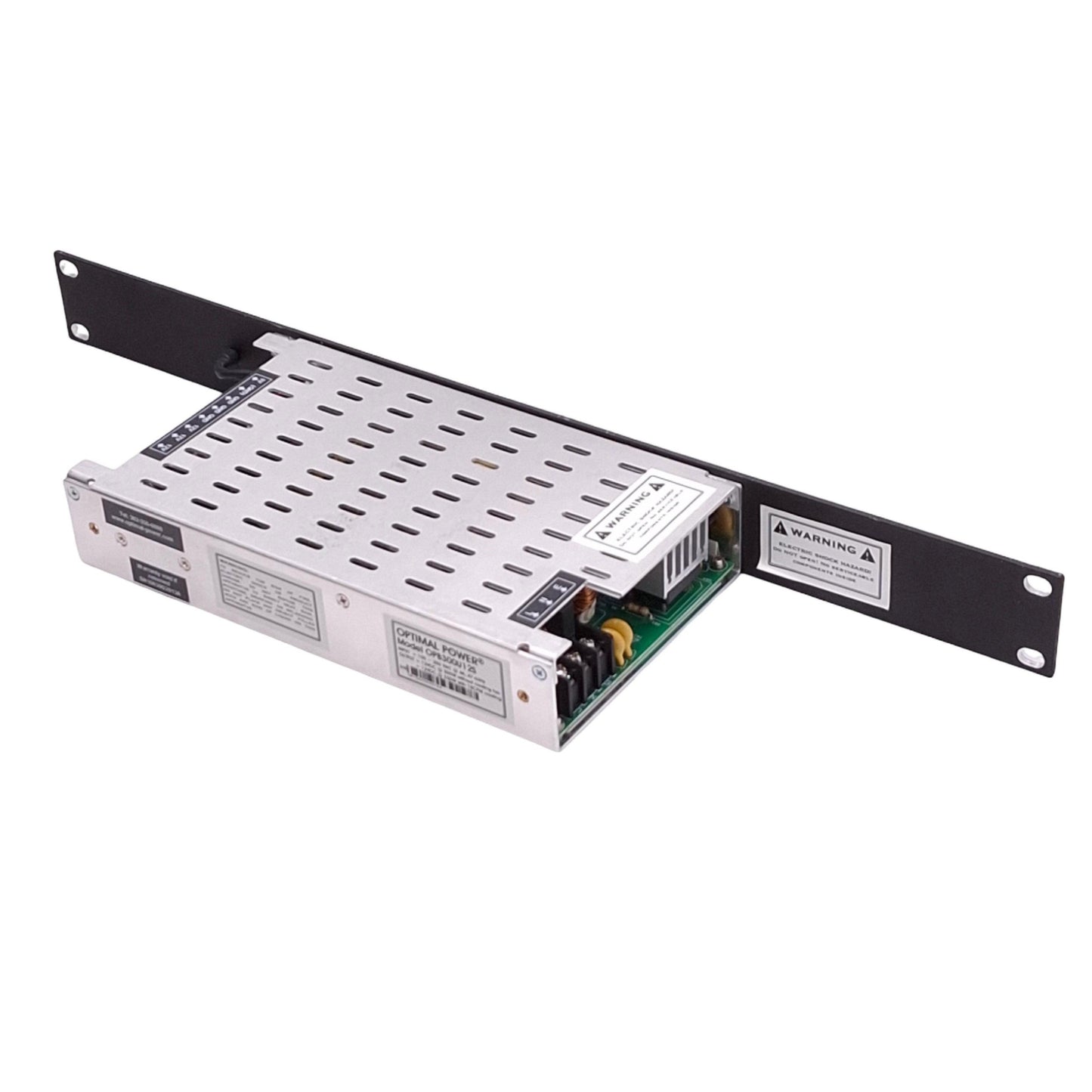 Used Optimal Power OPB300U12S Power Supply, 100-250VAC In, 12VDC Out, 350W, 1U Rack