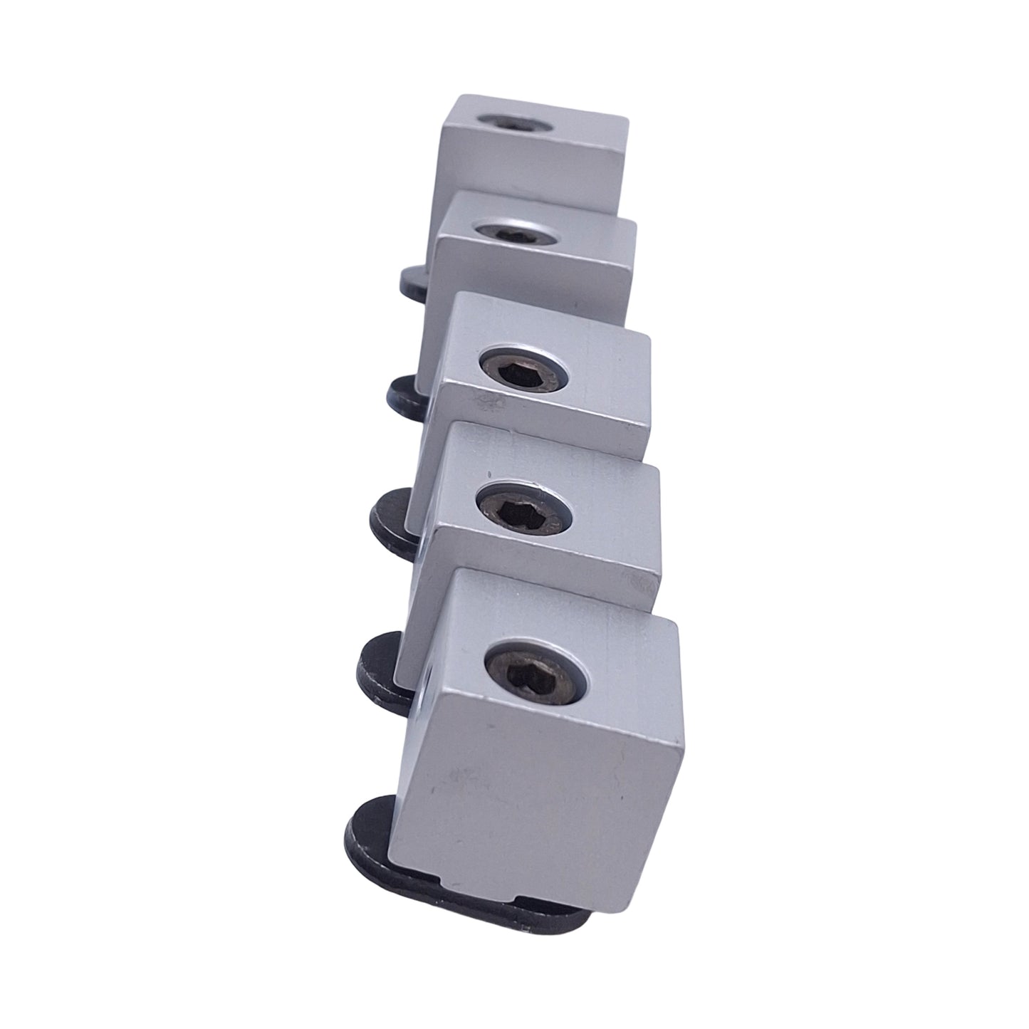 New Lot of 5 80/20 Inc 2427 Aluminum Panel Mount Blocks, 10 Series, w/Hardware