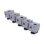 New Lot of 5 80/20 Inc 2427 Aluminum Panel Mount Blocks, 10 Series, w/Hardware