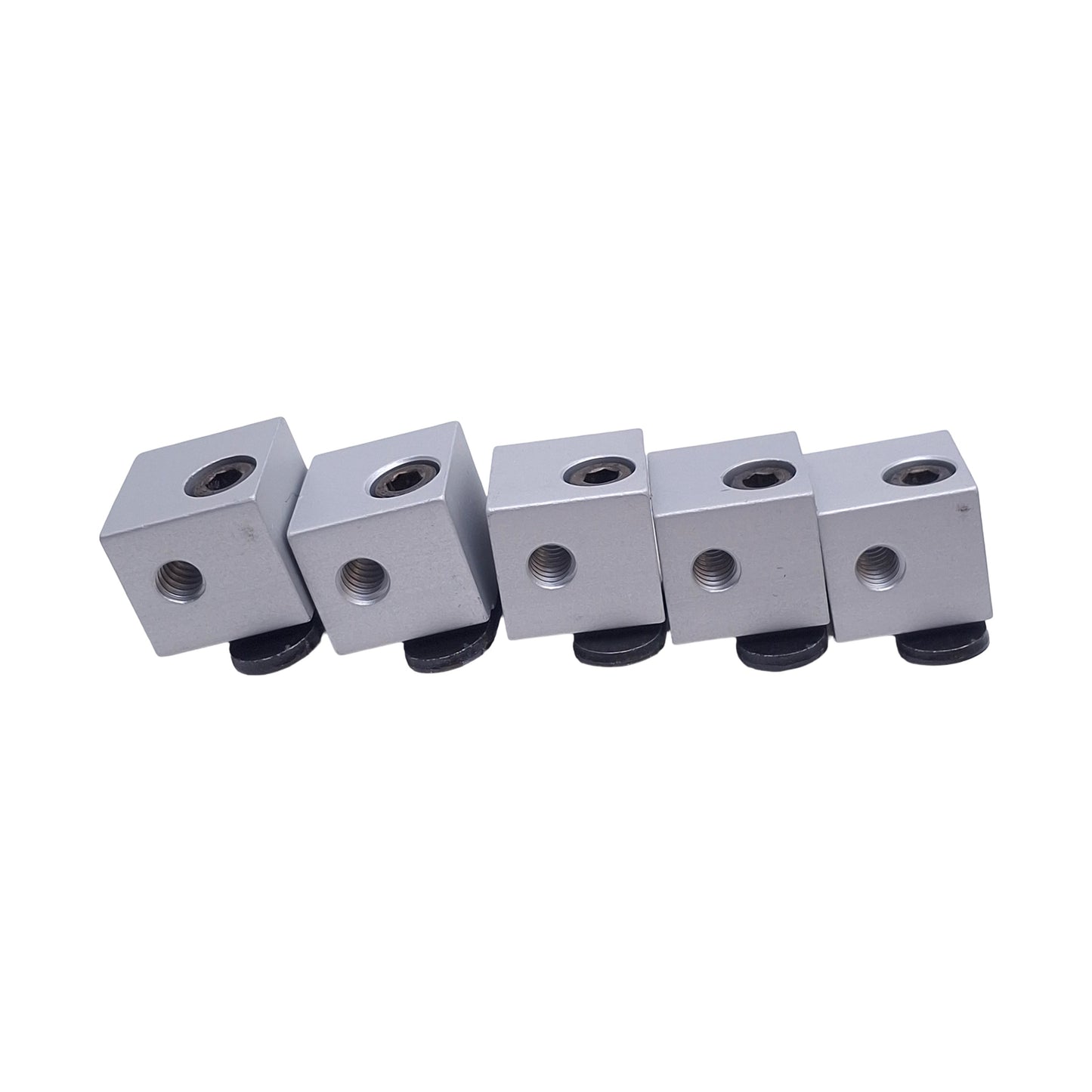 New Lot of 5 80/20 Inc 2427 Aluminum Panel Mount Blocks, 10 Series, w/Hardware