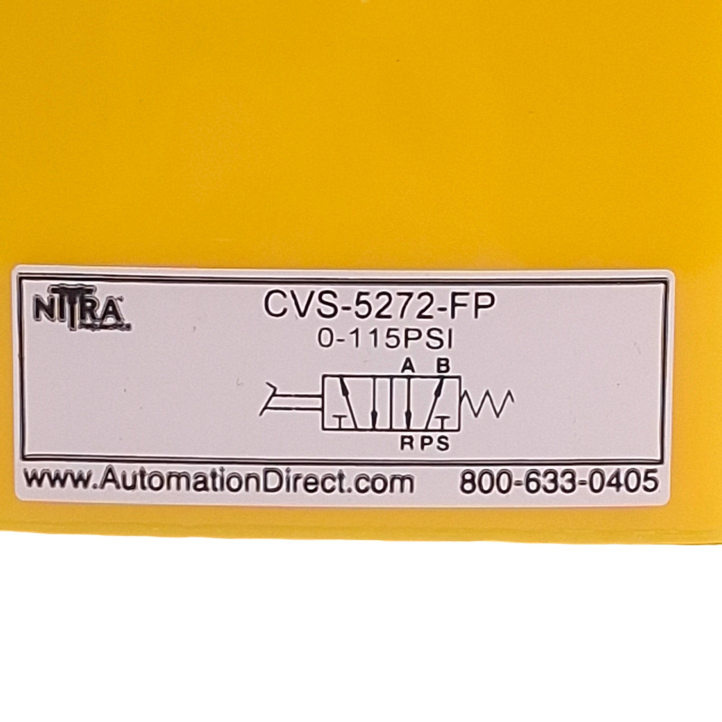 Used Nitra CVS-5272-FP Momentary Pneumatic Foot Petal 2-Position, 0-115psi, 1/4" NPT