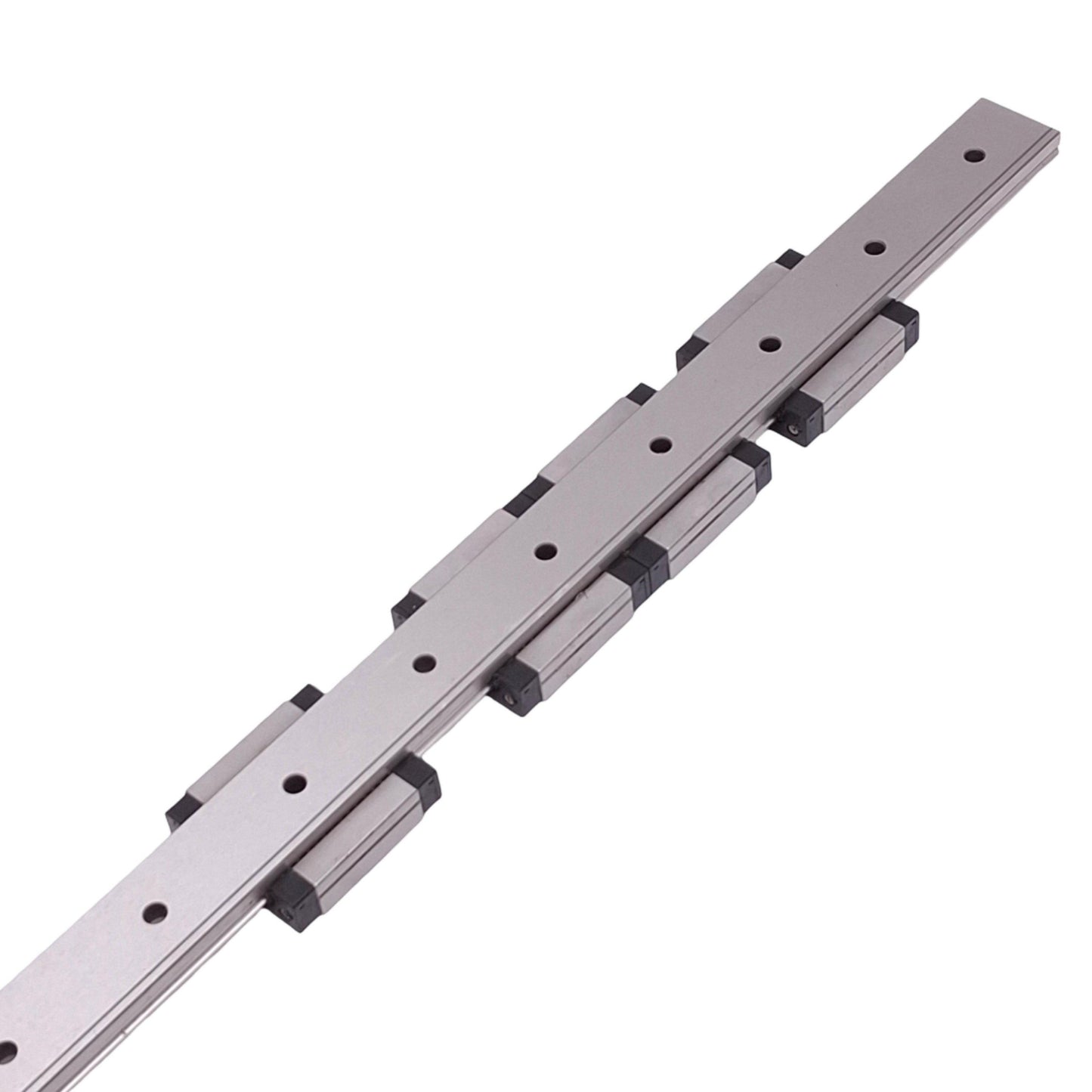 Used IKO LWLF24B (4x) Linear Motion Guide Blocks w/ 24x400mm Rail, 6.2kN Max Load