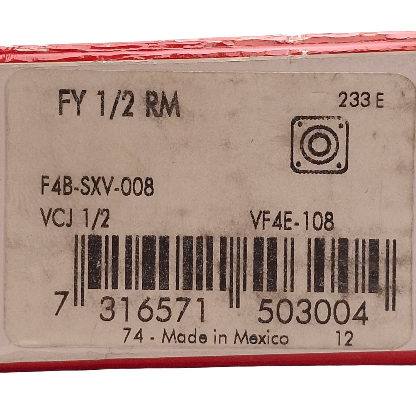 New SKF FY 1/2 RM Flanged Y-Bearing Assembly, ø1/2in ID, 3in x 3in Flange, 4750N