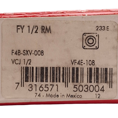 New SKF FY 1/2 RM Flanged Y-Bearing Assembly, ø1/2in ID, 3in x 3in Flange, 4750N