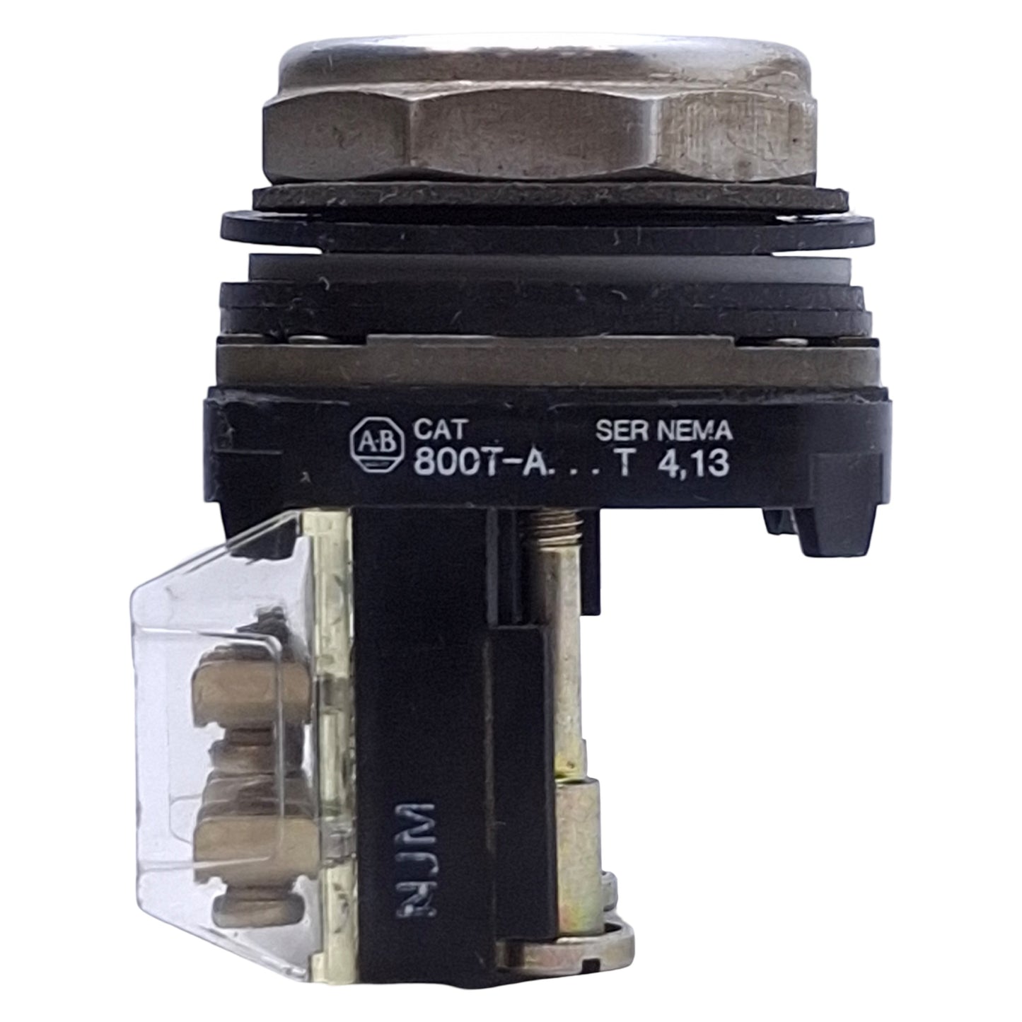 Used Allen Bradley 800T-A6A Red Momentary Push Button 1NO+1NC, ø30mm, 600V Max