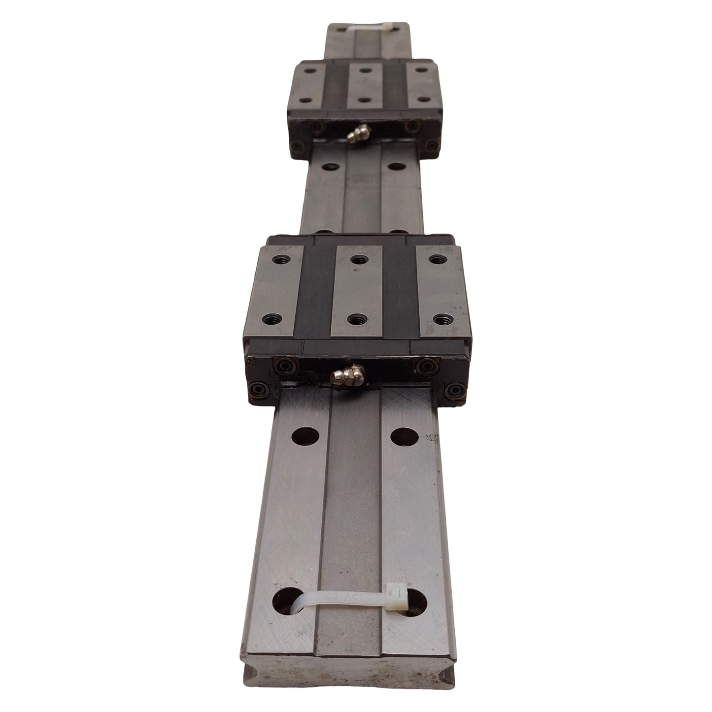 Used THK HRW35CR2UU+600L Linear Guide Assembly, 600mm Rail, (2x) 106.6x100mm Carriage