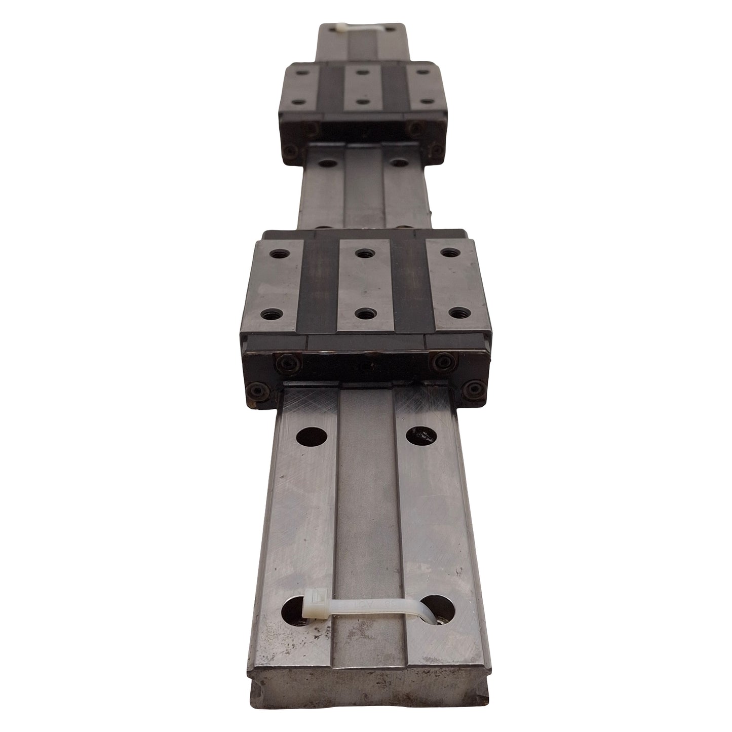 Used THK HRW35CR2UU+600L Linear Guide Assembly, 600mm Rail, (2x) 106.6x100mm Carriage