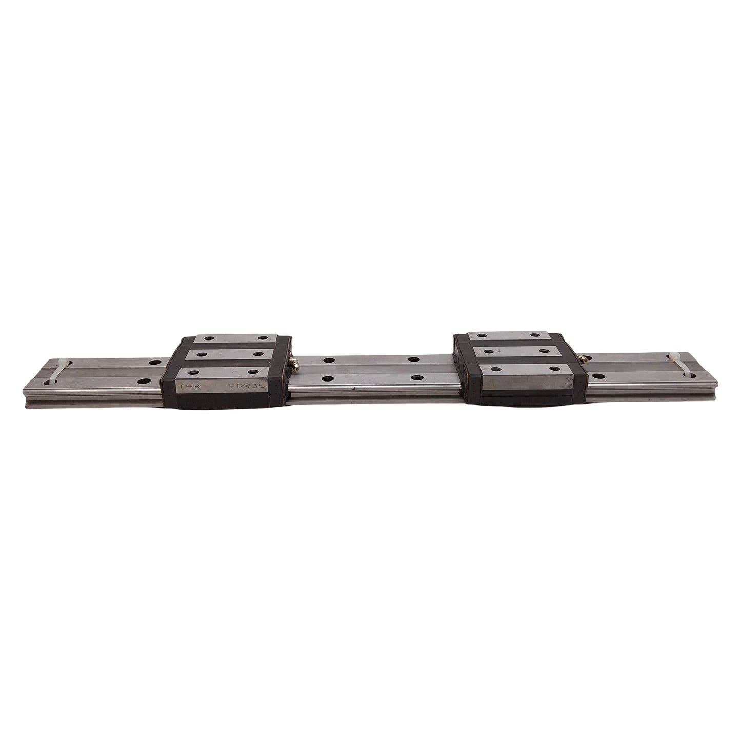 Used THK HRW35CR2UU+600L Linear Guide Assembly, 600mm Rail, (2x) 106.6x100mm Carriage