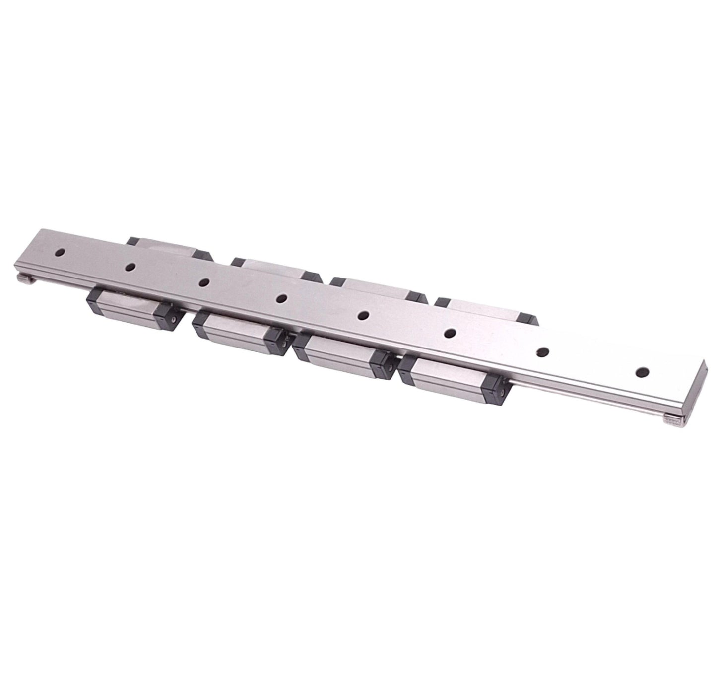 Used IKO LWLF24B (4x) Linear Motion Guide Blocks w/ 24x320mm Rail, 6.2kN Max Load
