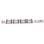 Used IKO LWLF24B (4x) Linear Motion Guide Blocks w/ 24x320mm Rail, 6.2kN Max Load
