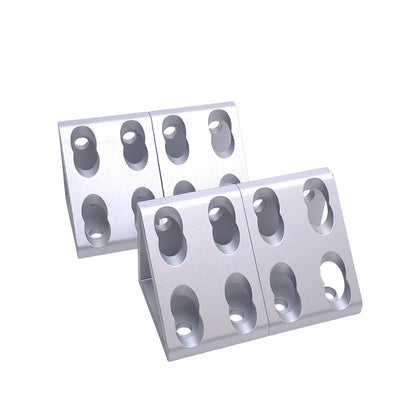 New Lot of 4 80/20 4138 Gusseted Inside Corner Bracket, 8-Hole, 10 Series