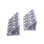 New Lot of 4 80/20 4138 Gusseted Inside Corner Bracket, 8-Hole, 10 Series