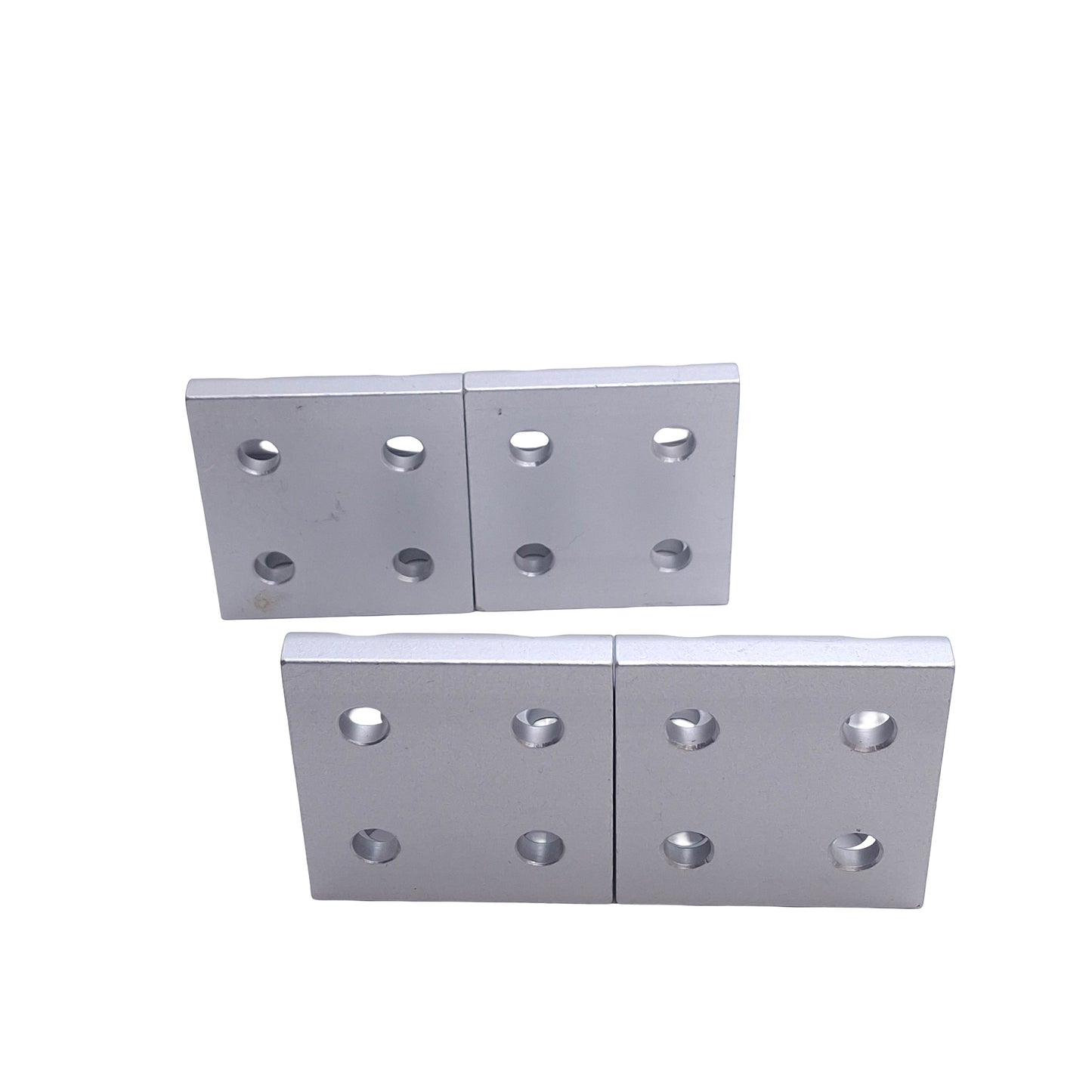 New Lot of 4 80/20 4138 Gusseted Inside Corner Bracket, 8-Hole, 10 Series