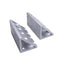 New Lot of 4 80/20 4138 Gusseted Inside Corner Bracket, 8-Hole, 10 Series