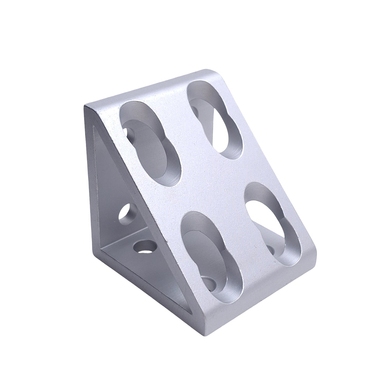 New Lot of 4 80/20 4138 Gusseted Inside Corner Bracket, 8-Hole, 10 Series