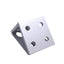 New Lot of 4 80/20 4138 Gusseted Inside Corner Bracket, 8-Hole, 10 Series