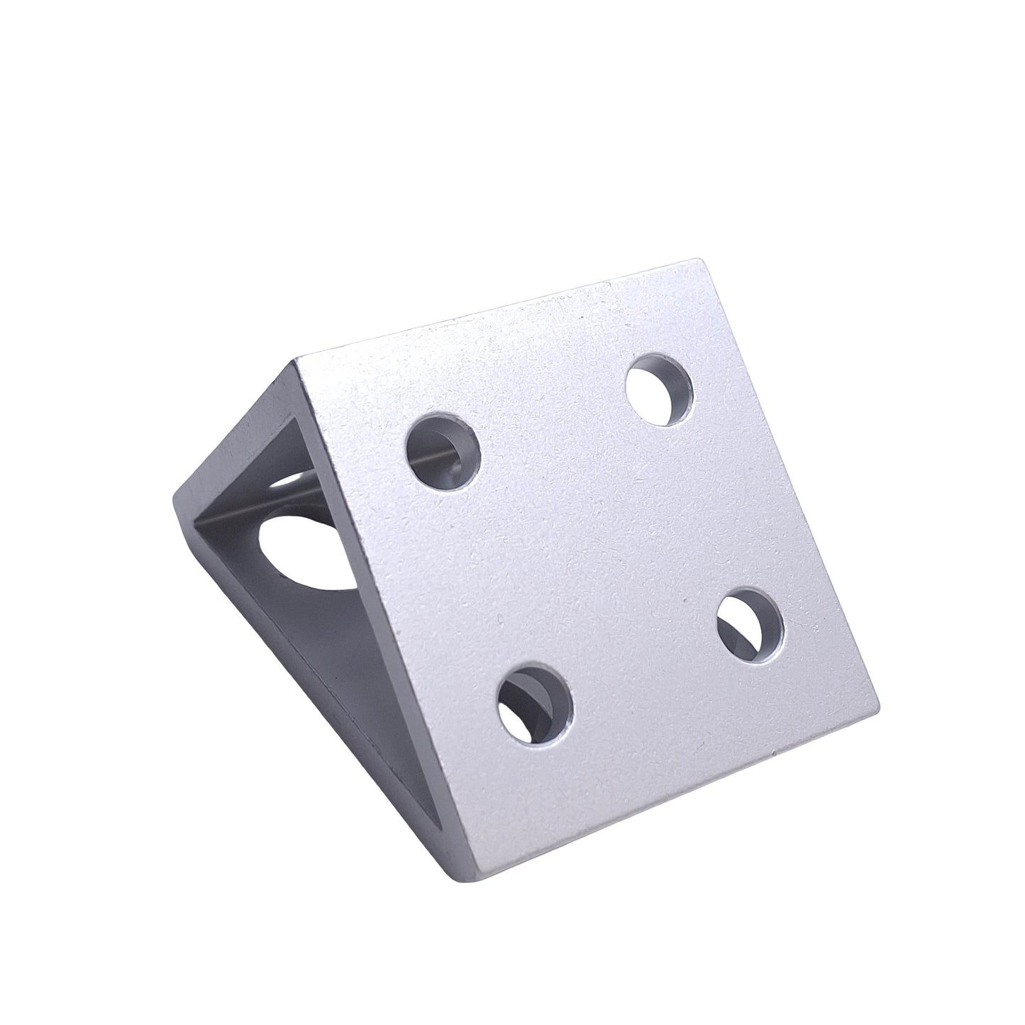 New Lot of 4 80/20 4138 Gusseted Inside Corner Bracket, 8-Hole, 10 Series