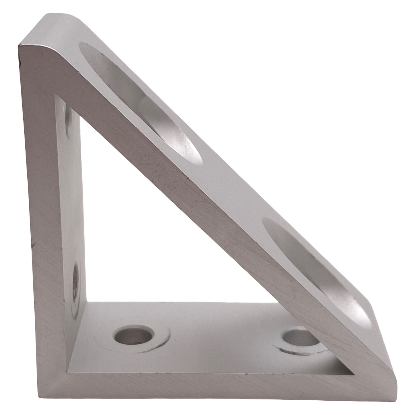 Used Lot of 4 80/20 4336 Tall Gusseted Inside Corner Bracket, 15-Series, 4-Hole