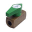 Used Nupro B-2P4T4 Straight Brass Ball Valve, 1/8" Female NPT, Quarter Turn