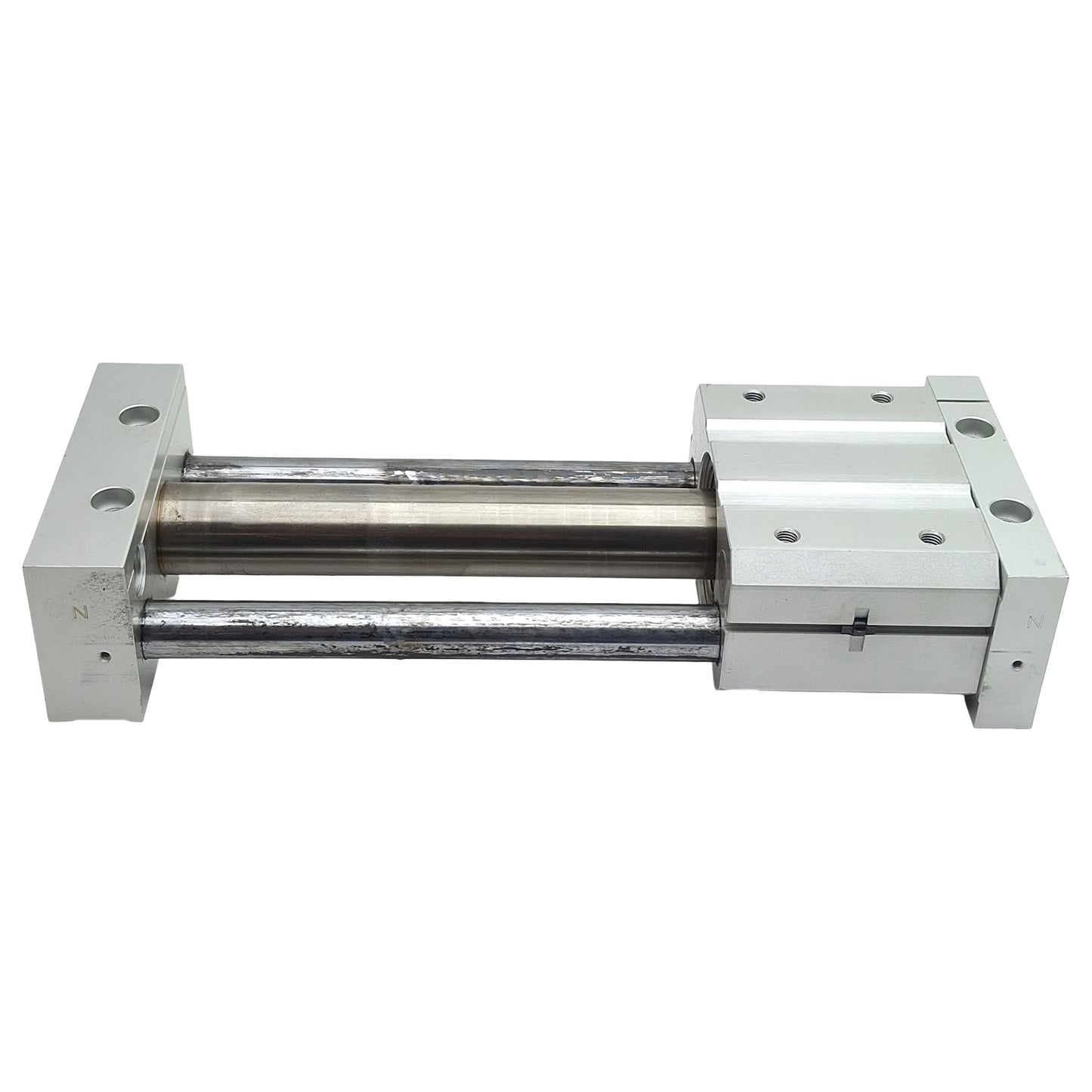Used SMC NCDY2S25L-0600B Magnetically Coupled Rodless Cylinder, ø1in Bore, 6in Stroke