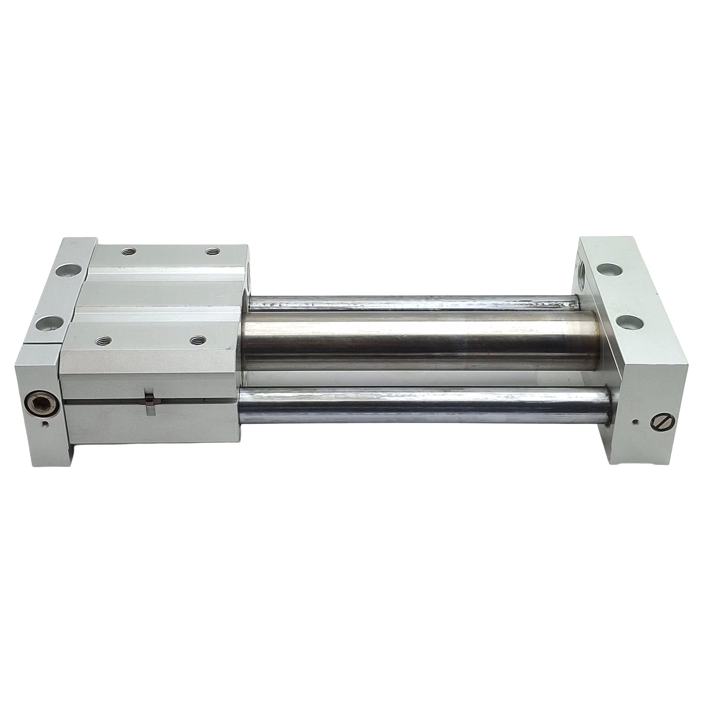 Used SMC NCDY2S25L-0600B Magnetically Coupled Rodless Cylinder, ø1in Bore, 6in Stroke