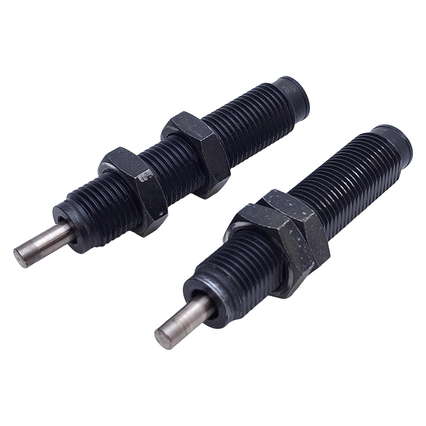Used Lot of 2 SMC NRB056-045 Shock Absorber 170in-lb, 0.45in Stroke, 9/16-18in Thread