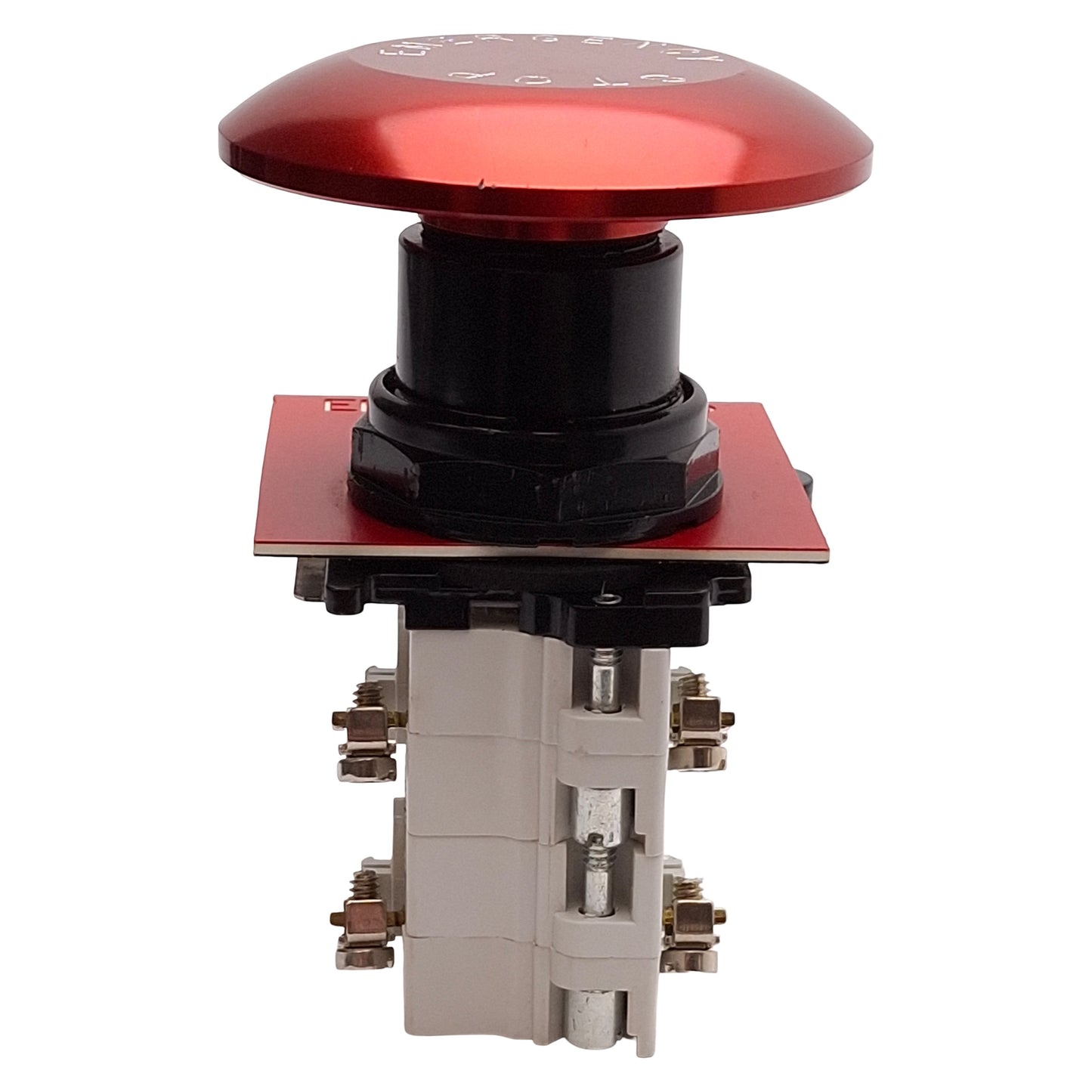 Used Eaton E34JB2N8-3X E-Stop Pushbutton, Push/Pull, Jumbo Mushroom, 2NC, 10A 600VAC