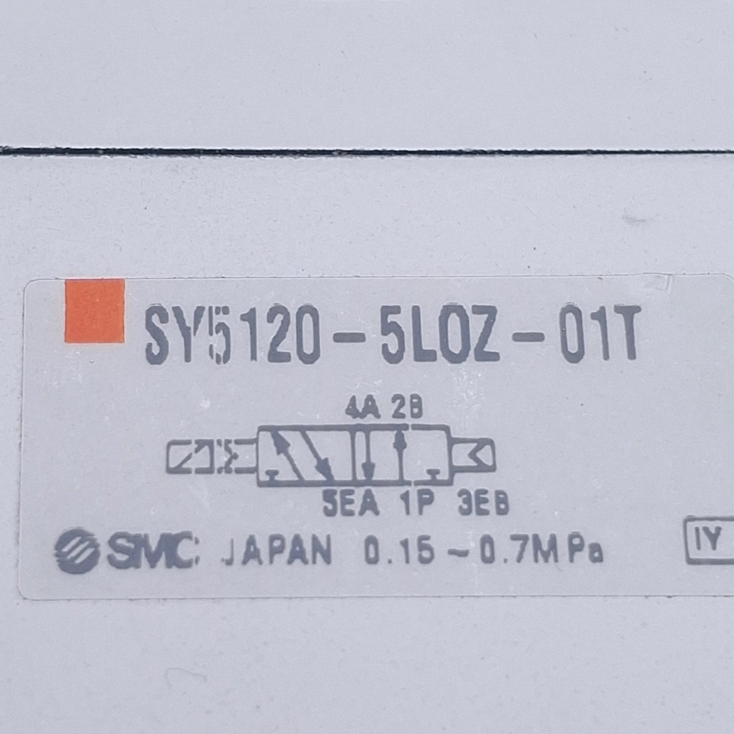 Used SMC SY5120-5L0Z-01T Solenoid Valve 2-Position 5-Port, 1/8" NPT, 24VDC Coil