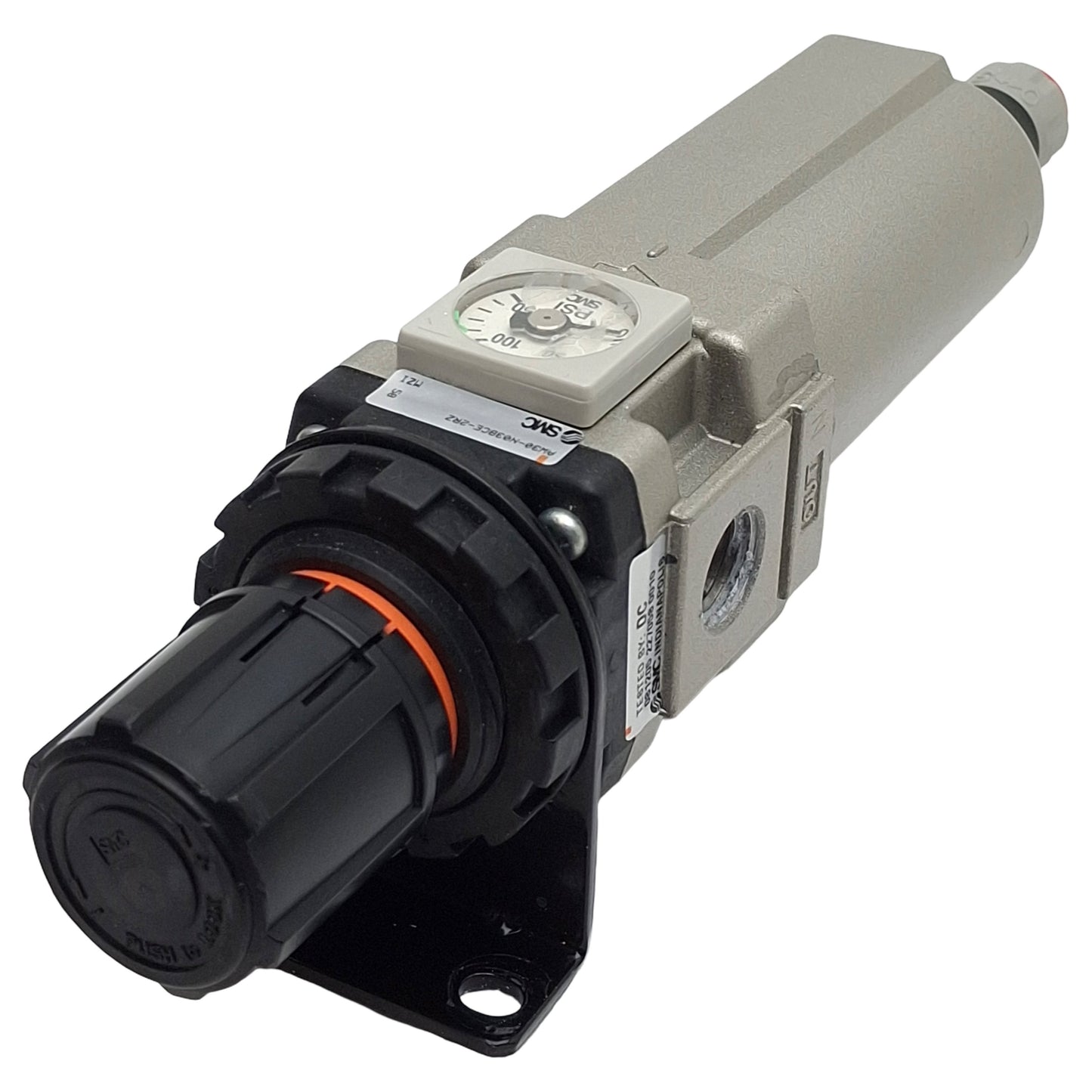 Used SMC AW30-N03BCE-2RZ Pneumatic Filter Regulator, 3/8in NPT, 150psi Max, 5µm