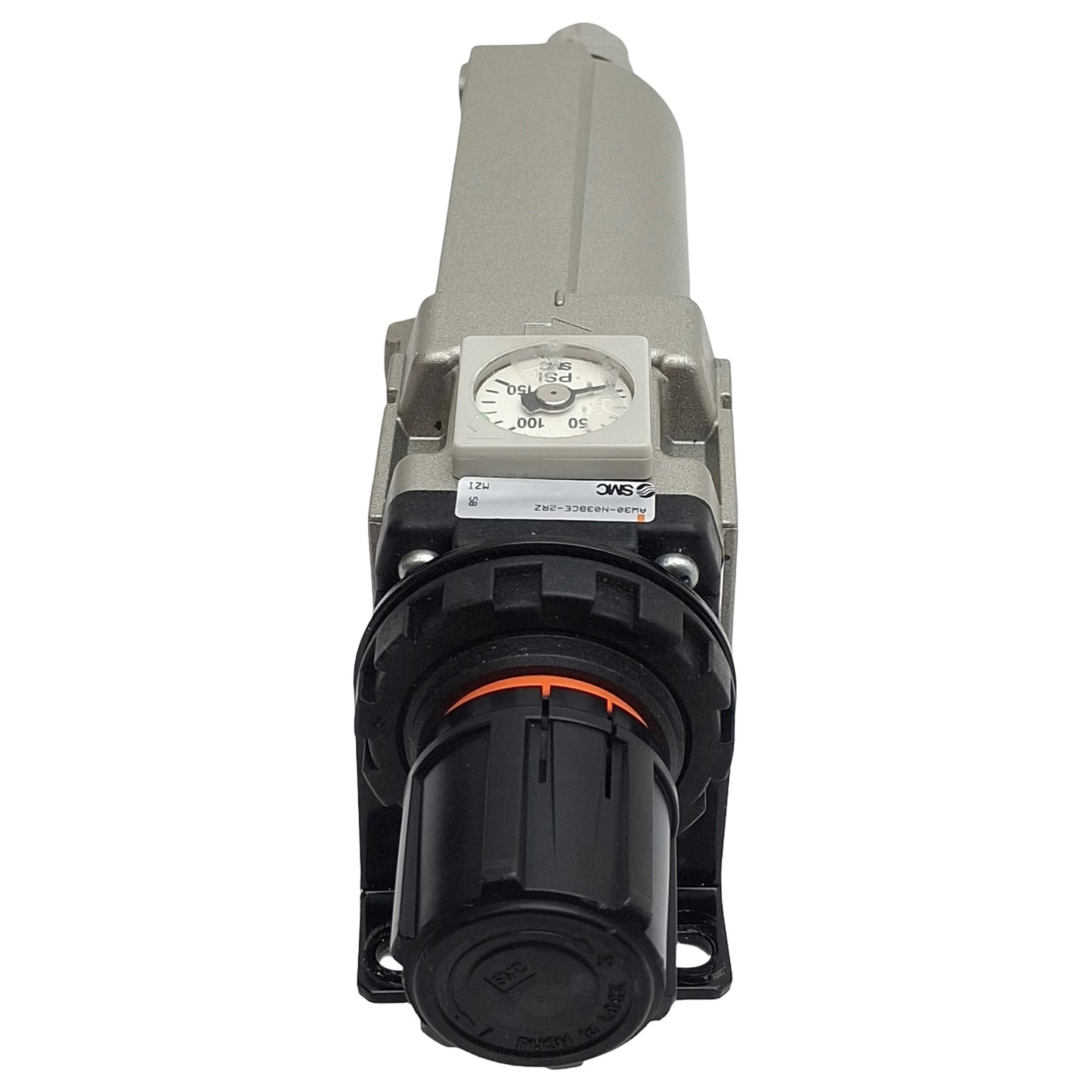 Used SMC AW30-N03BCE-2RZ Pneumatic Filter Regulator, 3/8in NPT, 150psi Max, 5µm