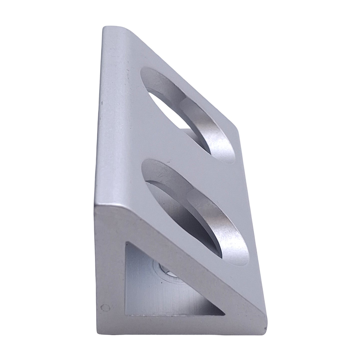 Used Lot of 4 80/20 4334 Aluminum Wide Gusseted 4-Hole Inside Corner Bracket 15 Ser