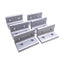 Used Lot of 6 80/20 4303 Aluminum Extrusion Inside 90 Degree Corner Brackets, 4-Hole