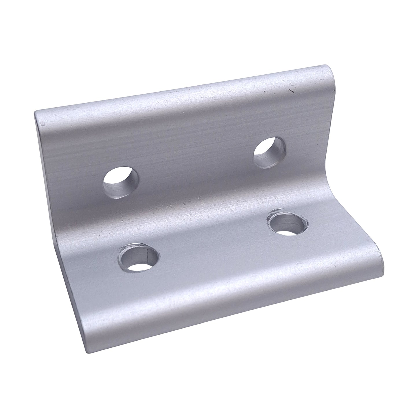 Used Lot of 6 80/20 4303 Aluminum Extrusion Inside 90 Degree Corner Brackets, 4-Hole
