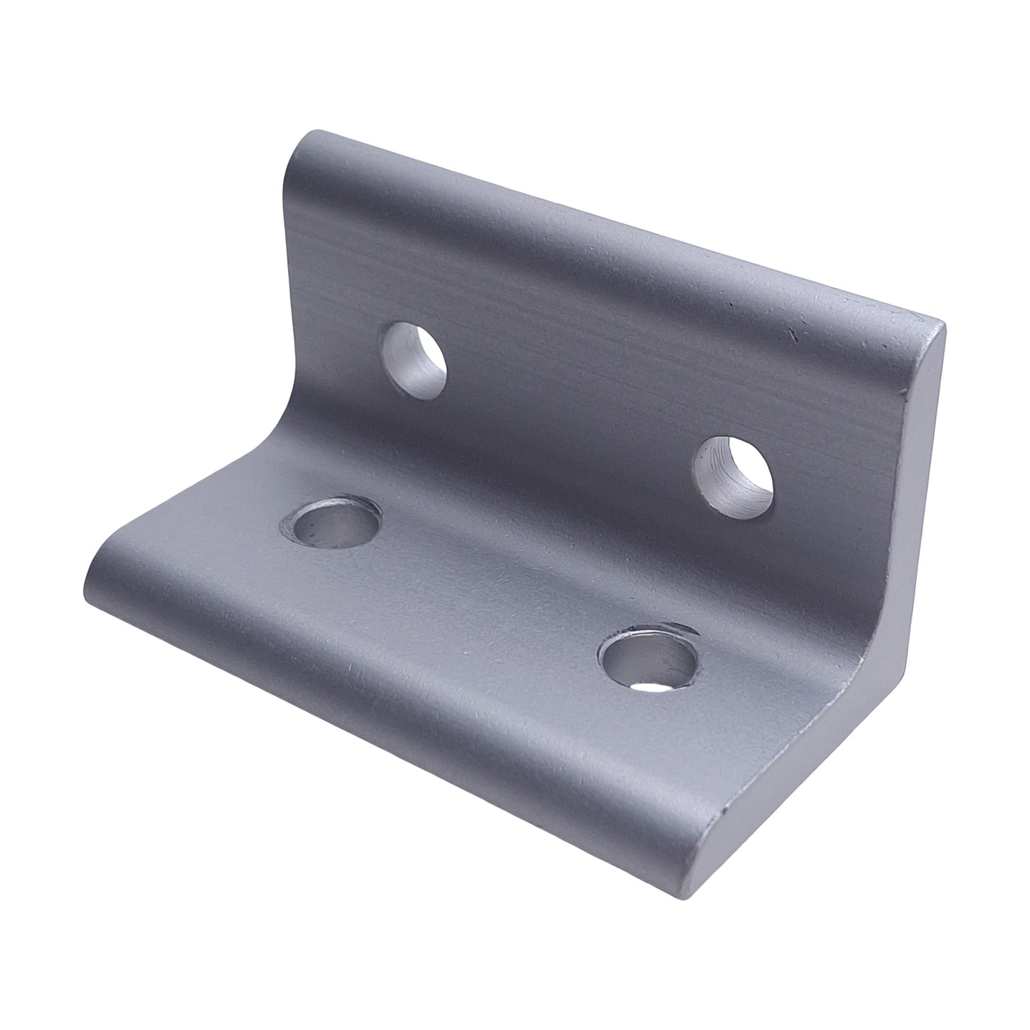 Used Lot of 6 80/20 4303 Aluminum Extrusion Inside 90 Degree Corner Brackets, 4-Hole