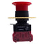 Used Idec HW1B-V4F02-R E-Stop Pushbutton, Pushlock Turn Reset, 2NC, ø40mm, 10A 600V