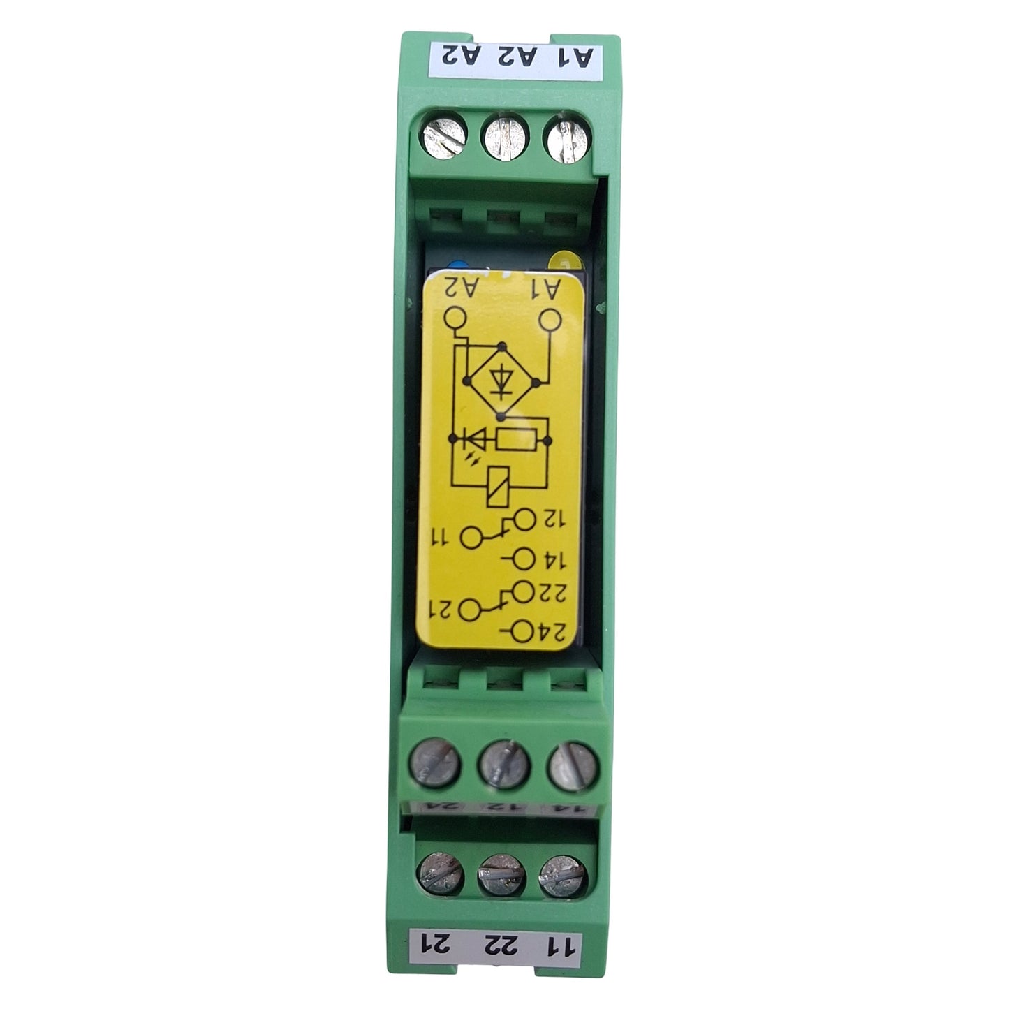 Used Phoenix Contact PSR-SCF-24UC/URM/2X21 Extension Module 2PDT, 15-250VAC/DC Coil
