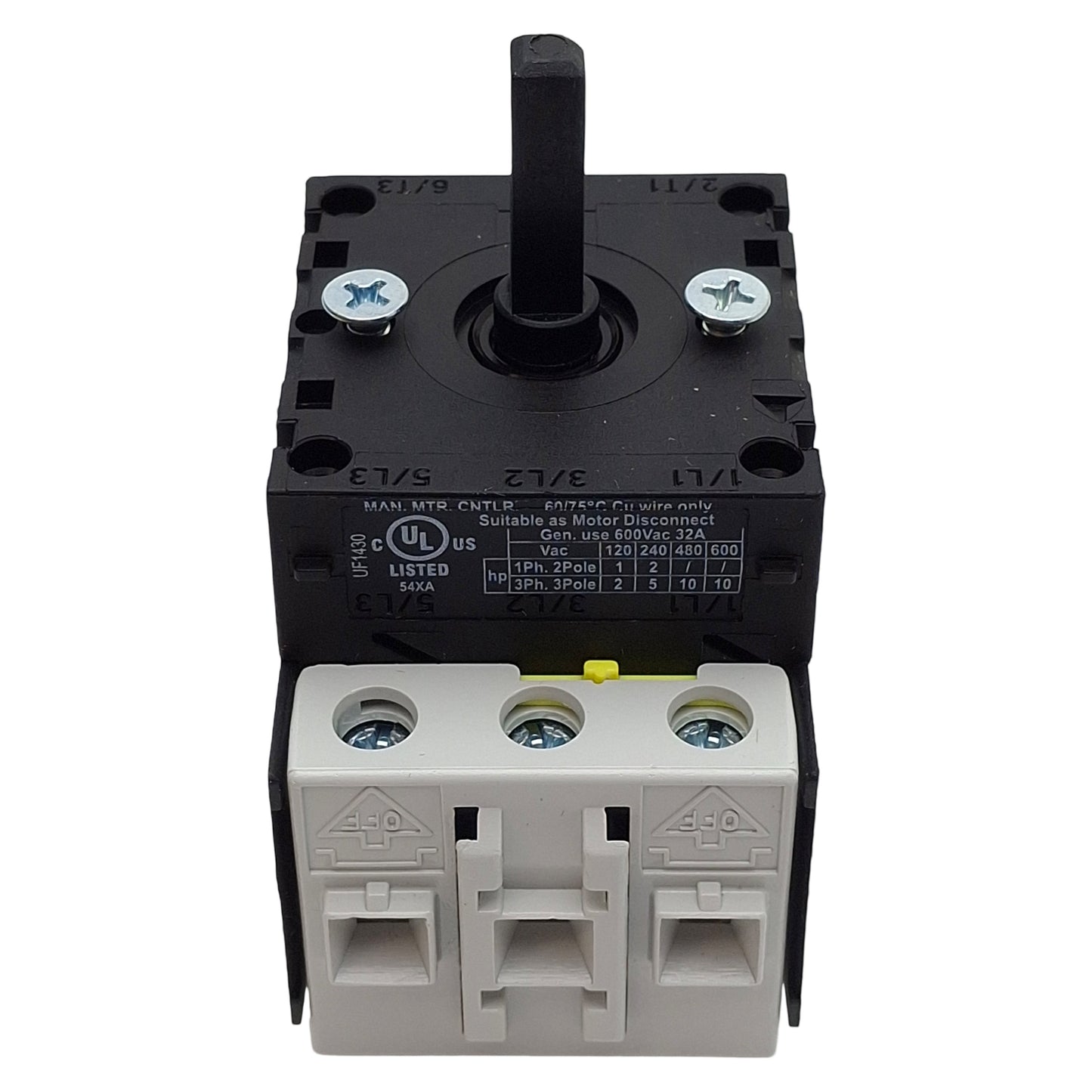 New Baco 0172101 222103 Padlockable Disconnect Switch, 3-Pole 3-Phase, 32A 600VAC