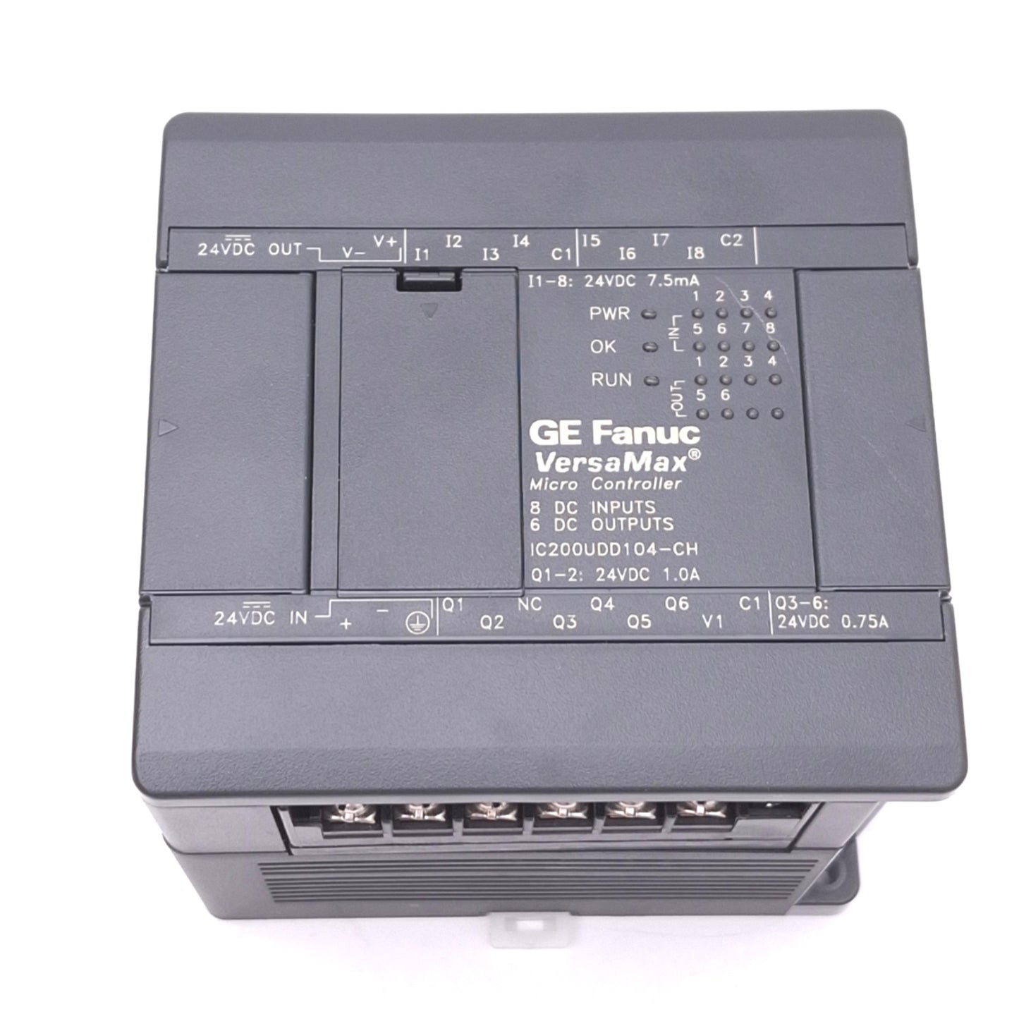 Used GE Fanuc IC200UDD104-CH VersaMax Micro Controller, 14-Point 8DI 6DO, 24VDC