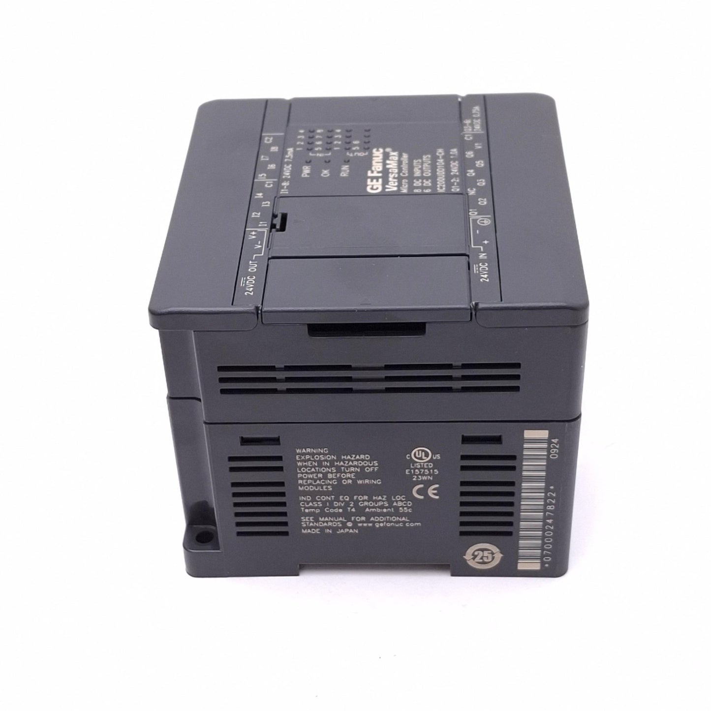 Used GE Fanuc IC200UDD104-CH VersaMax Micro Controller, 14-Point 8DI 6DO, 24VDC